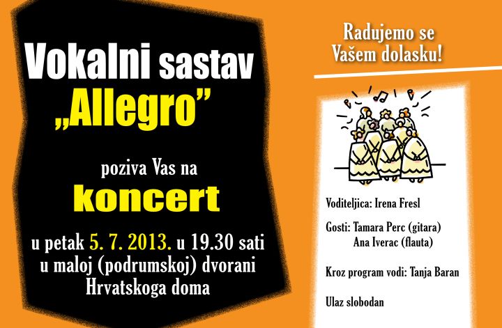 Allegro POZIVNICA za koncert 2013