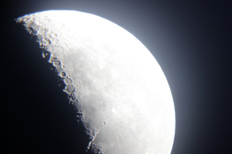 Mjesec kroz manje povećanje teleskopa Perzeida (foto: Martin Vujić)