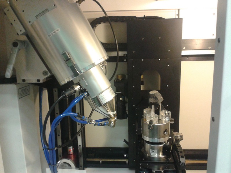 Križevački meteorit na rendgenskoj tomografiji u laboratoriju za svemirsku kemiju Sveučilišta Manchester (foto: Hrvatska meteorska mreža)
