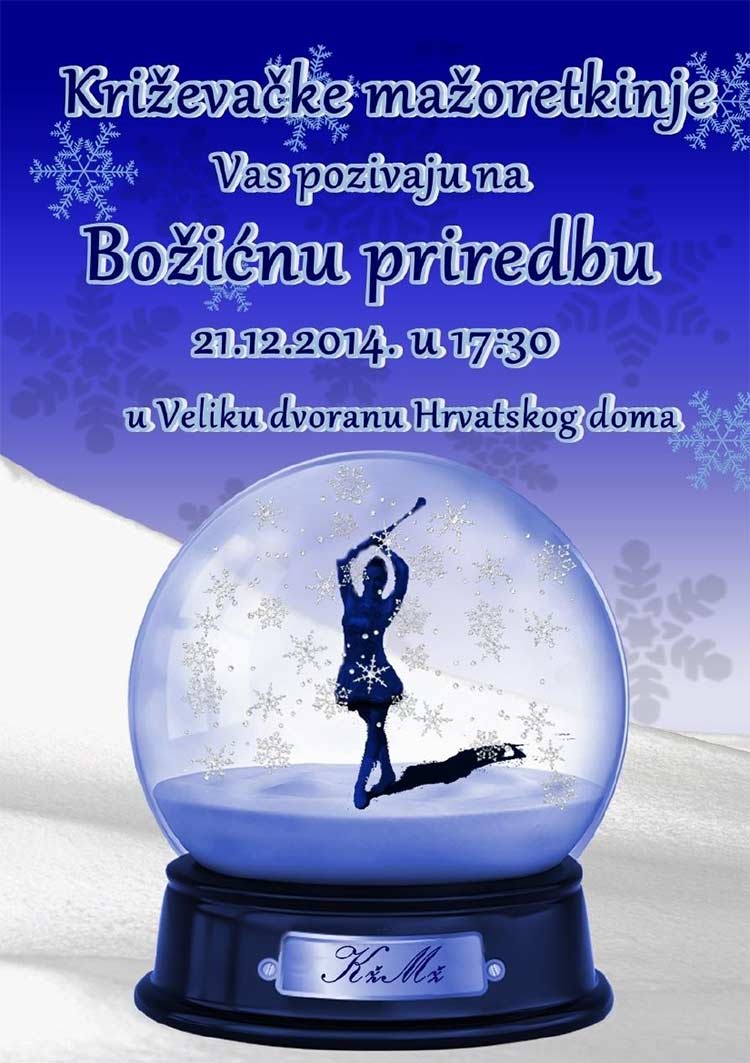 Božićna priredba Križevačkih mažoretkinja 2014