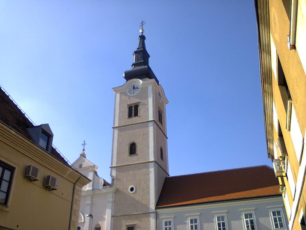 Pogled na trajni podsjetnik na prisustvo pavlina u Križevcima - crkva sv. Ane (foto: R.Matić)
