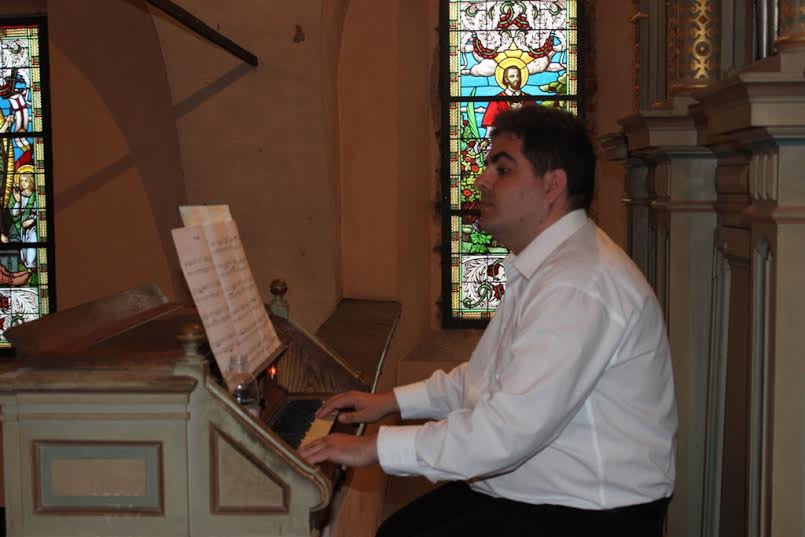 Ozren Bogdanović nastupa na orguljaškom koncertu u crkvi Svetoga Križa u Križevcima 28. lipnja 2015. U emisiji slušamo jednu skladbu s koncerta (foto: Dejan Pernjak)