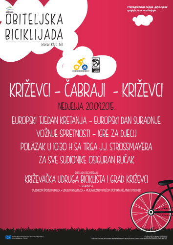 JESENSKA BICIKLIJADA, u nedjelju, 20. rujna 2015. godine!