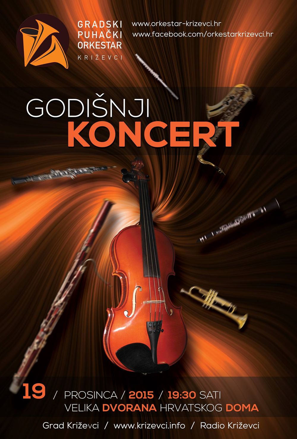 Godišnji koncert Gradskog puhačkog orkestra Križevci