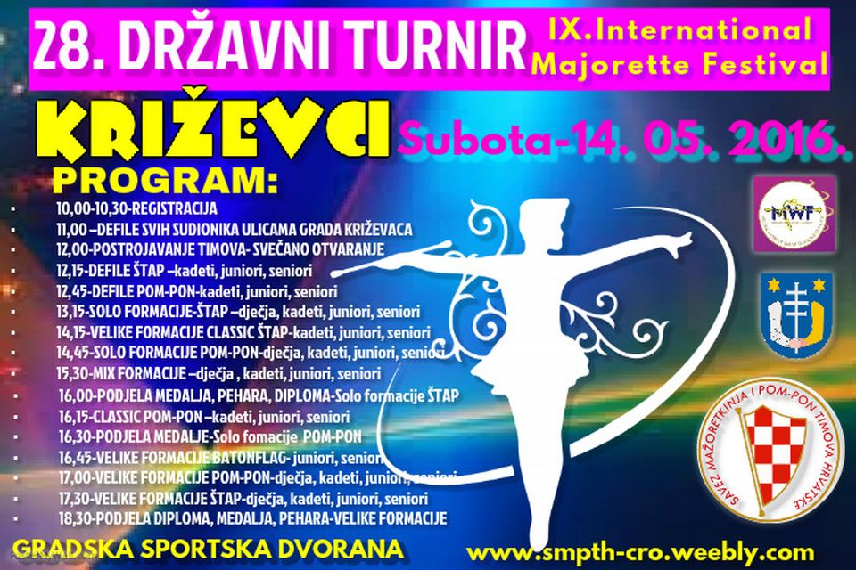 KRIŽEVCI 05 drzavno prvenstvo mazoretkinje 2016