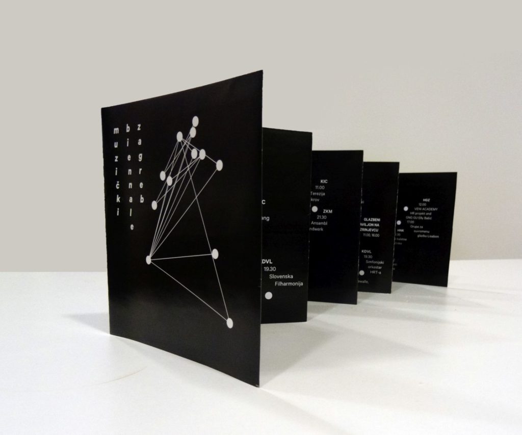 izgled brošure Muzički biennale Zagreb 2015 dizajn vanja šok izložba