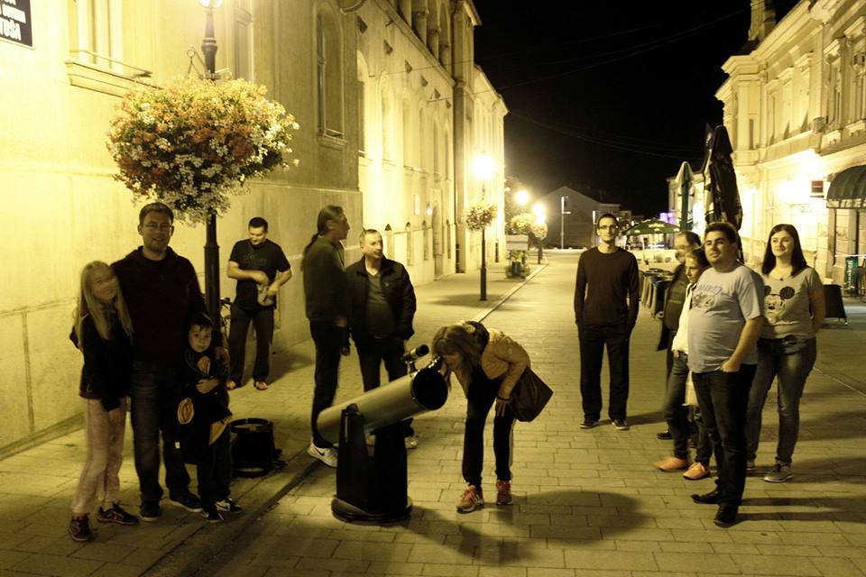 Promatranje neba 11. kolovoza iz središta grada (foto: Martin Vujić)