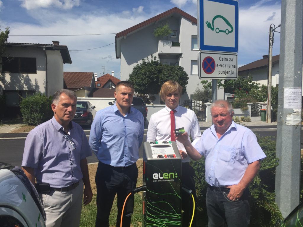 Pustanje u trajni rad ELEN punionice za elektricna vozila u Krizevcima
