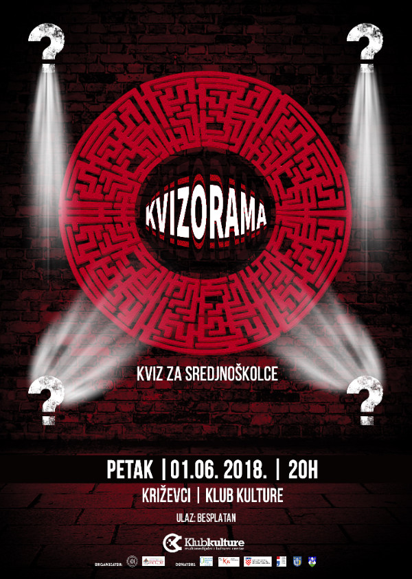 KviZorama - kviz za srednjoškolce ovog petka u Kubu kulture
