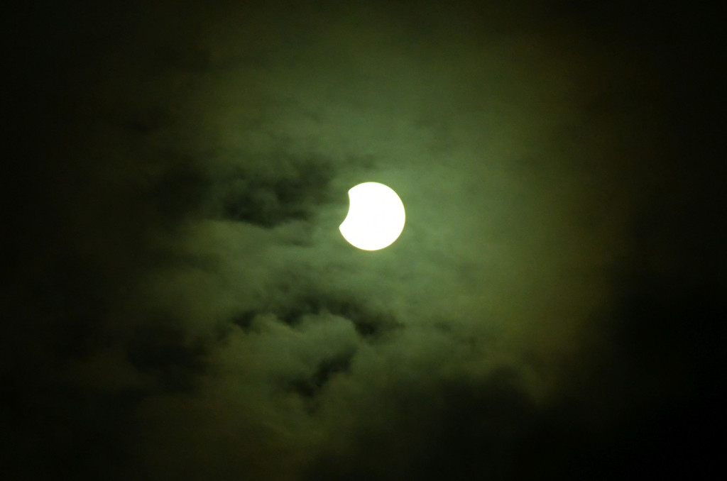 Pomrčina Sunca iz središta Križevaca (foto A. Dundović)