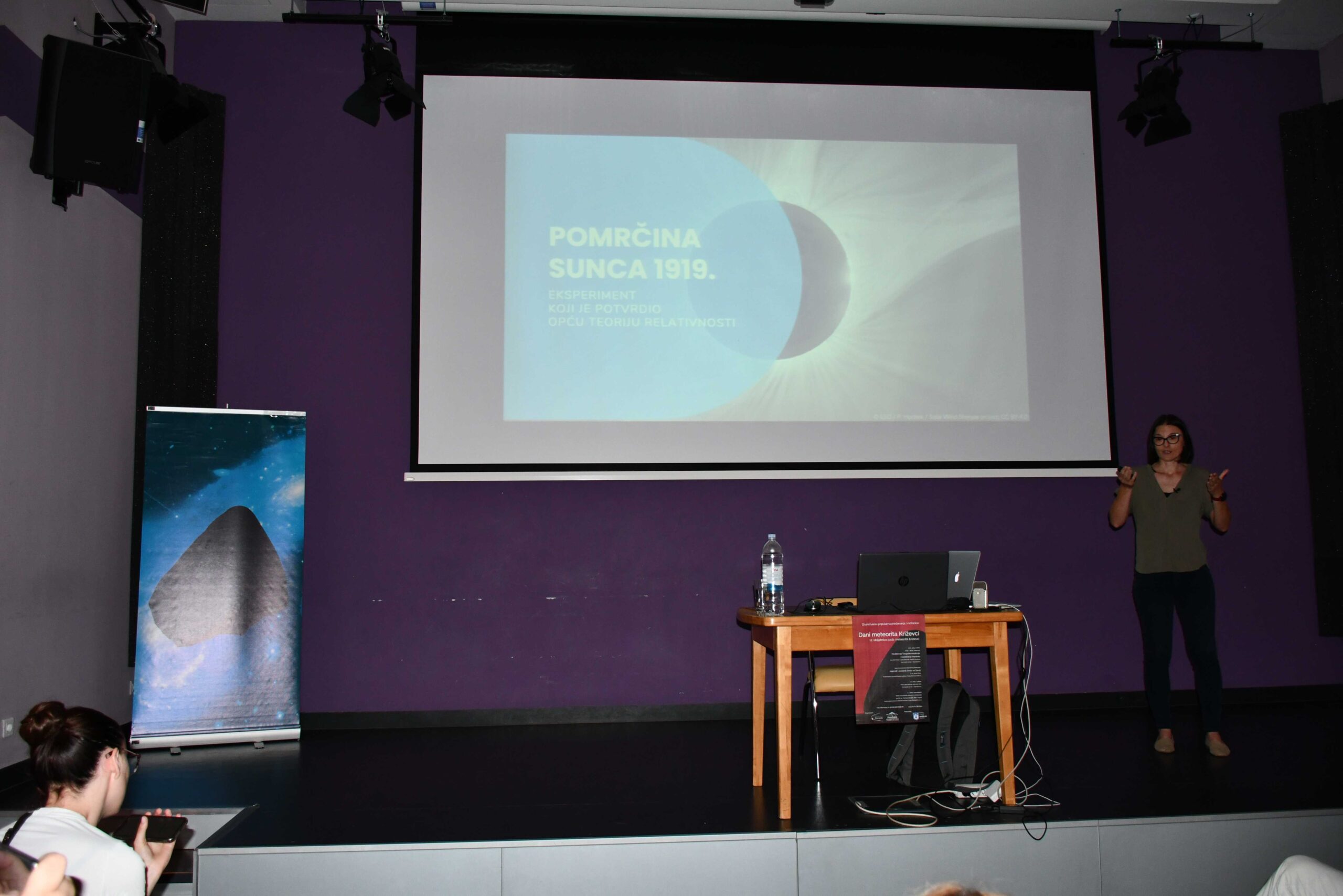 Prof. Vernesa Smolčić na Danima meteorita Križevci 3. srpnja 2023. (foto iz arhive AD Perzeidi)