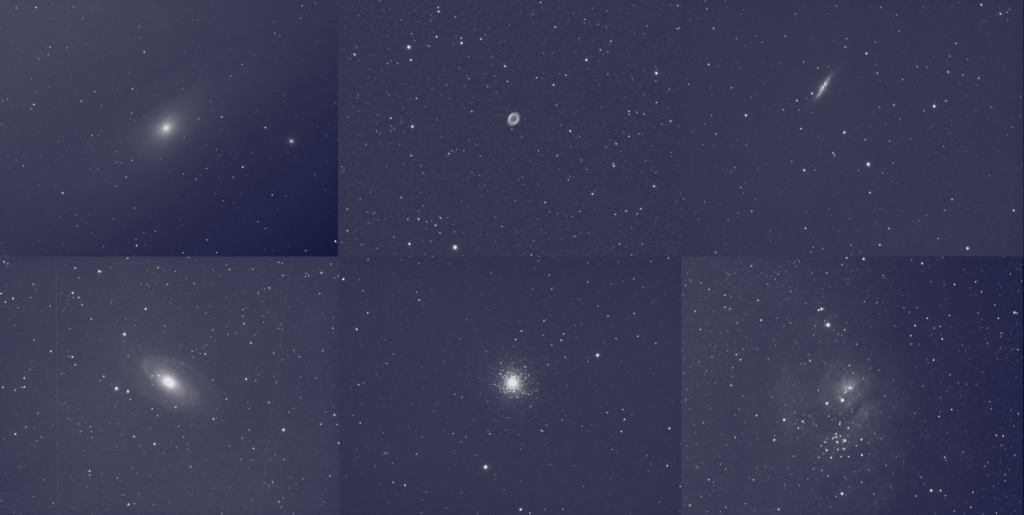 Messierovi objekti s križevačke zvjezdarnice.