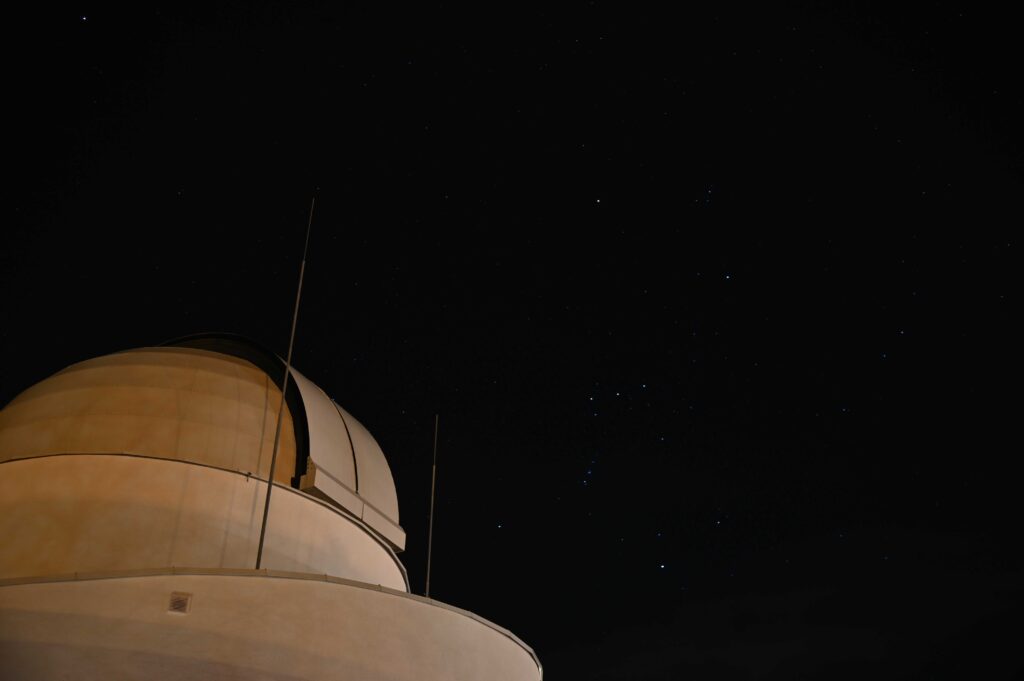 Zviježđe Orion s terase križevačke zvjezdarnice (foto A. Dundović)
