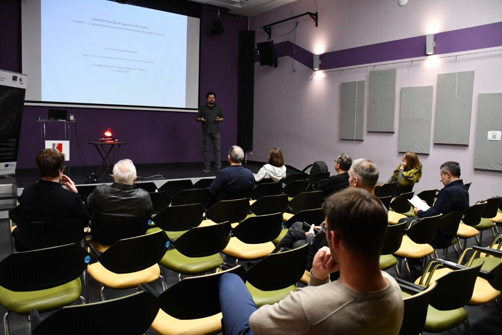 Dr. rer. nat. Andrej Dundović govori o Kiepachovim izumima 11. ožujka 2026. (foto Martin Topljak)